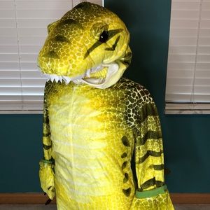 COSTUME - Dino Jumpsuit, Hood & Mitts Sz. 18+mos.